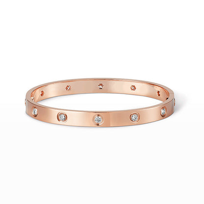 [Charm Aries Jewelry]LOVE BRACELET 6.1MM 10 DIAMONDS