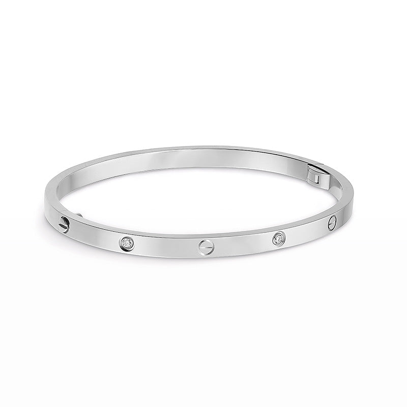 [Charm Aries Jewelry]LOVE BRACELET 3.65MM 6 DIAMONDS