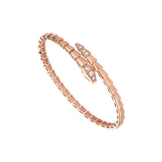 [Charm Aries Jewelry]SERPENTI BRACELET DIAMONDS PINK GOLD