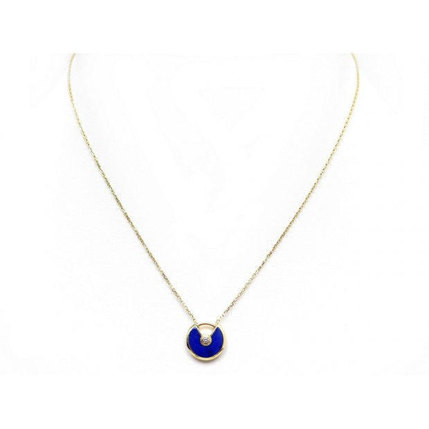 [Charm Aries Jewelry]AMULETTE ROSE GOLD AGATE NECKLACE