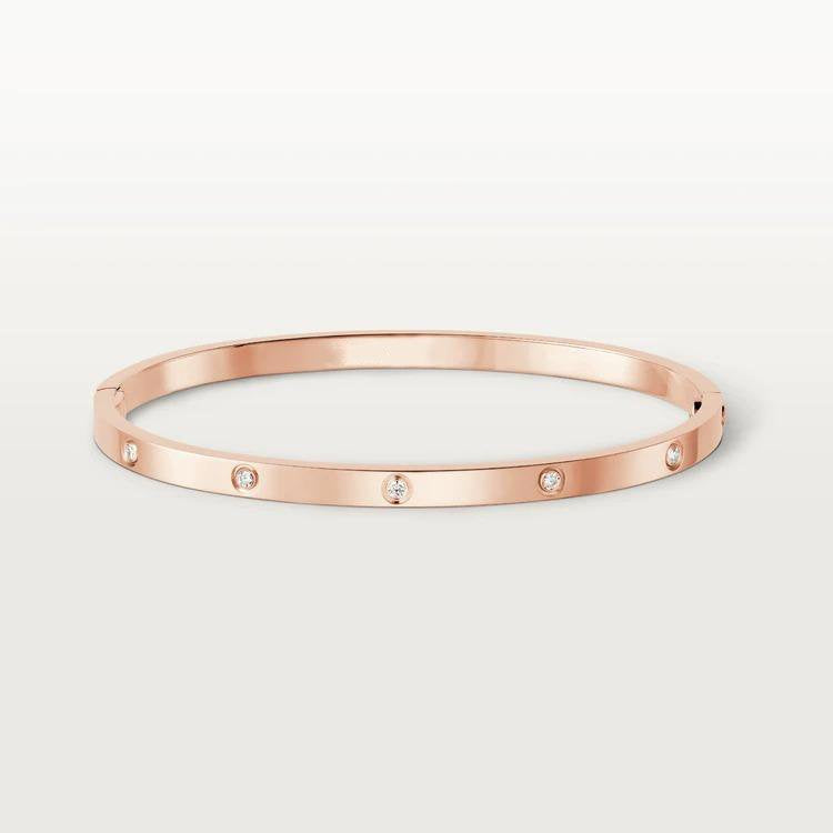 [Charm Aries Jewelry]LOVE BRACELET 3.65MM 10 DIAMONDS