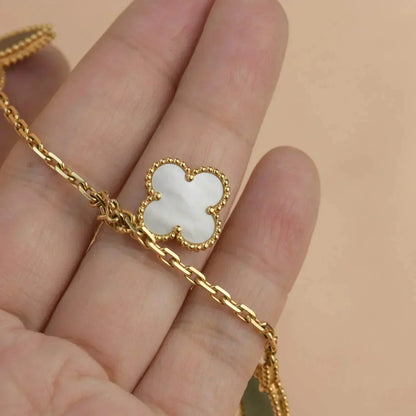 [Charm Aries Jewelry]LUCKY SPRING 5 MOTIF GOLD BRACELET