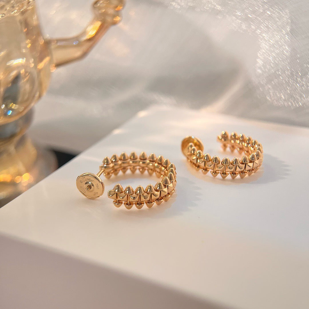 [Charm Aries Jewelry]CLASH SMALL HOOP EARRINGS