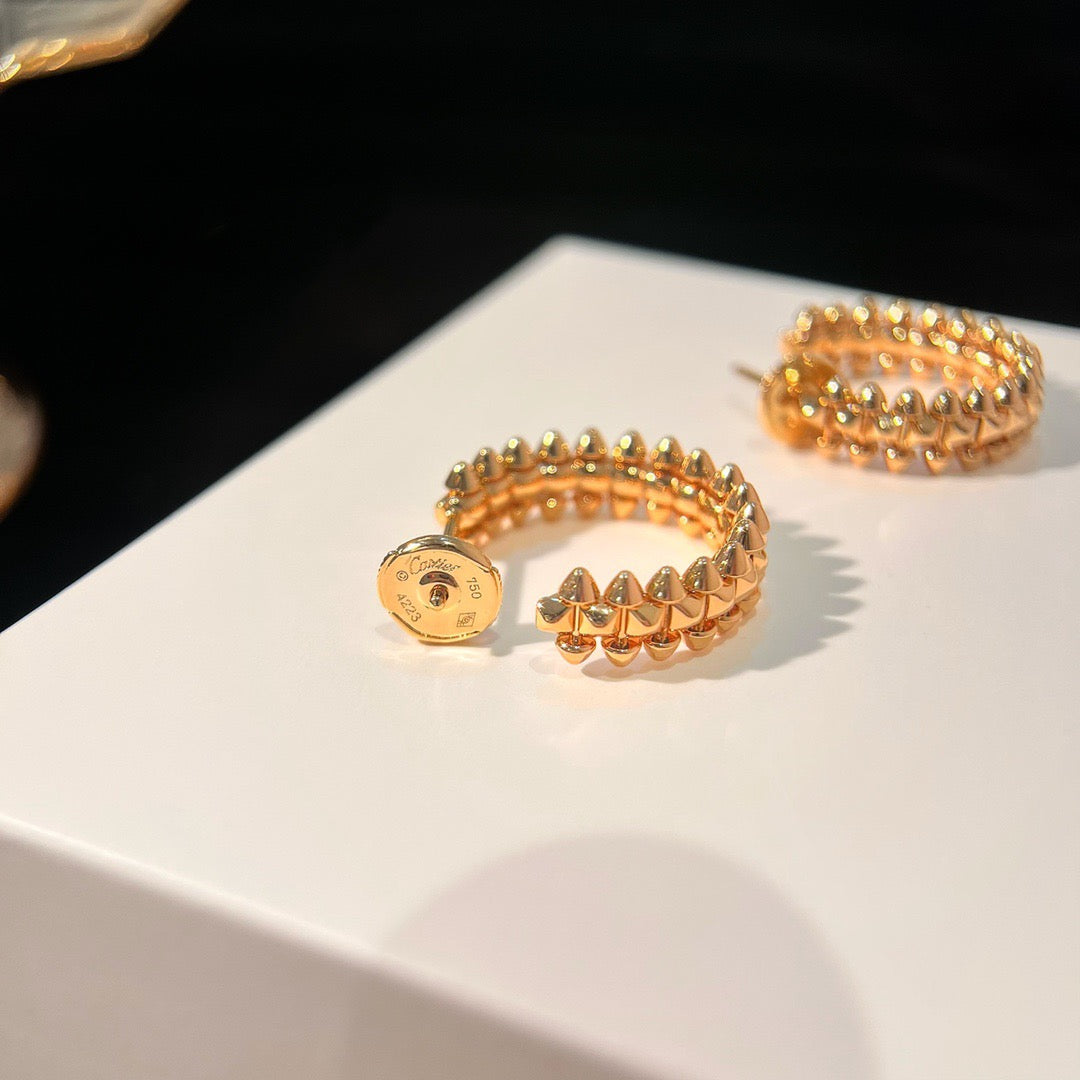 [Charm Aries Jewelry]CLASH SMALL HOOP EARRINGS