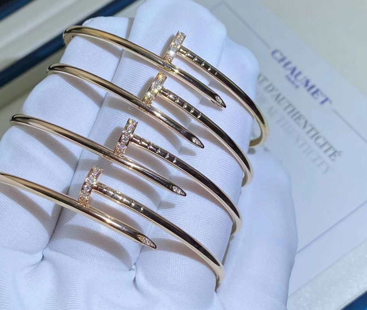 [Charm Aries Jewelry]JUSTE BRACELET 2.5MM DIAMONDS