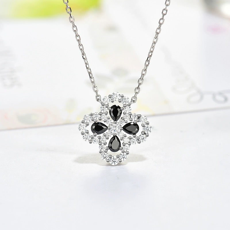 [Charm Aries Jewelry]LOOP NECKLACE FULL MOTIF DIAMOND 16MM MULTIPLE COLORS