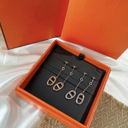 [Charm Aries Jewelry]CHAINE TASSEL EARRINGS