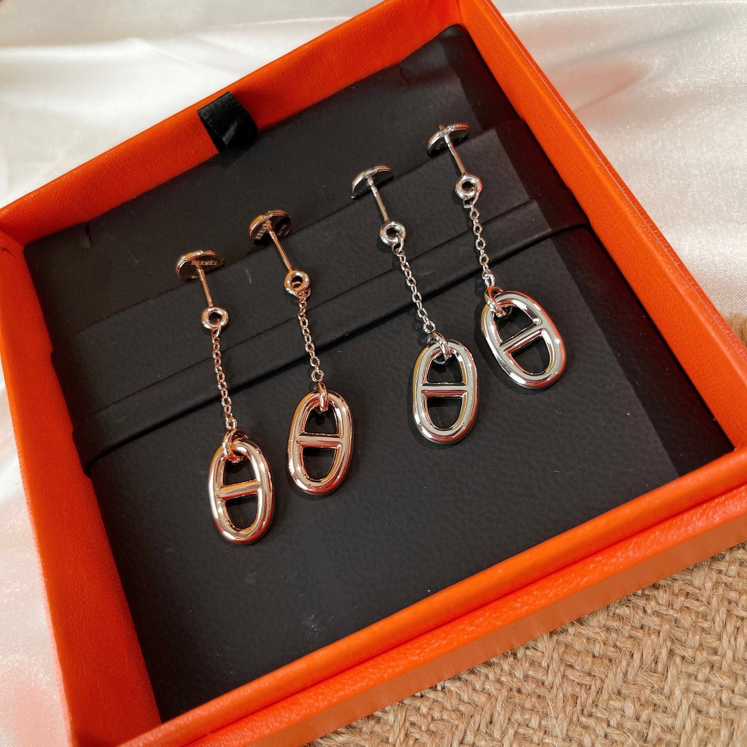 [Charm Aries Jewelry]CHAINE TASSEL EARRINGS