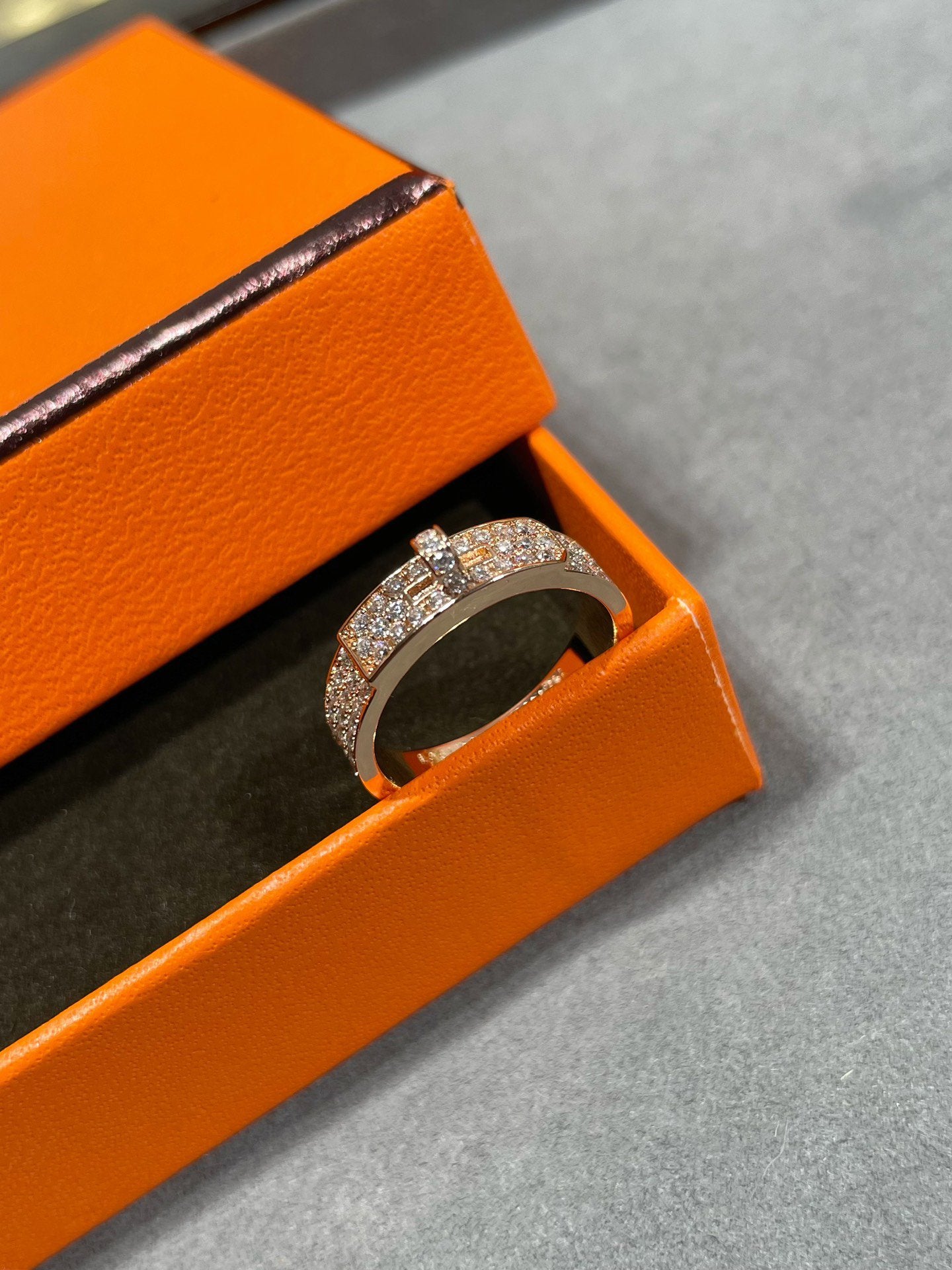 [Charm Aries Jewelry]KELLY PINK GOLD DIAMOND RING