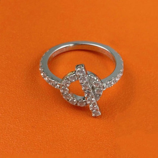 [Charm Aries Jewelry]ECHAPPEE RING SILVER DIAMOND