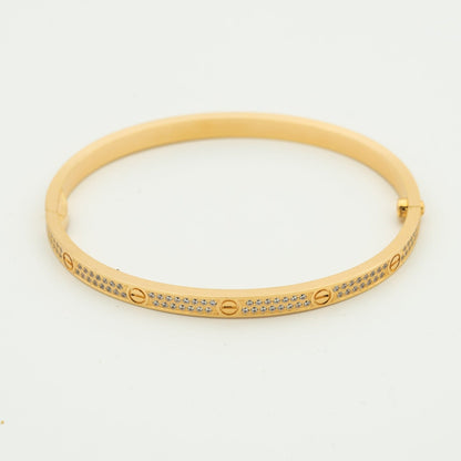 [Charm Aries Jewelry]LOVE BRACELET 3.65MM DIAMOND-PAVED