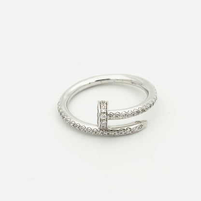 [Charm Aries Jewelry]JUSTE RING 1.8MM SILVER DIAMONDS
