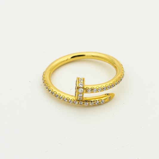 [Charm Aries Jewelry]JUSTE RING 1.8MM GOLD DIAMONDS