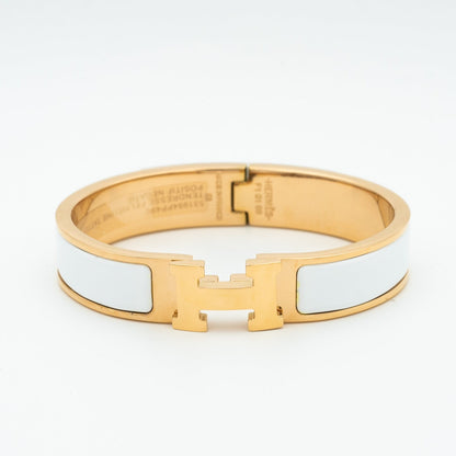 [Charm Aries Jewelry]H WHITE BRACELET