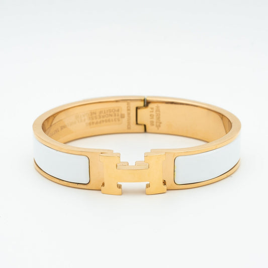[Charm Aries Jewelry]H WHITE BRACELET