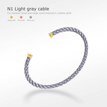 [Charm Aries Jewelry]FORCE SERIES BRACELET CABLES 50 CHOICES (DIY SELECTION)