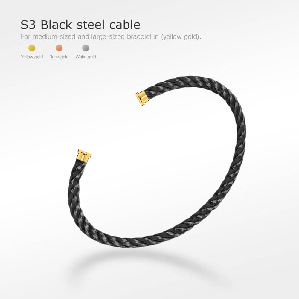 [Charm Aries Jewelry]FORCE SERIES BRACELET CABLES 50 CHOICES (DIY SELECTION)