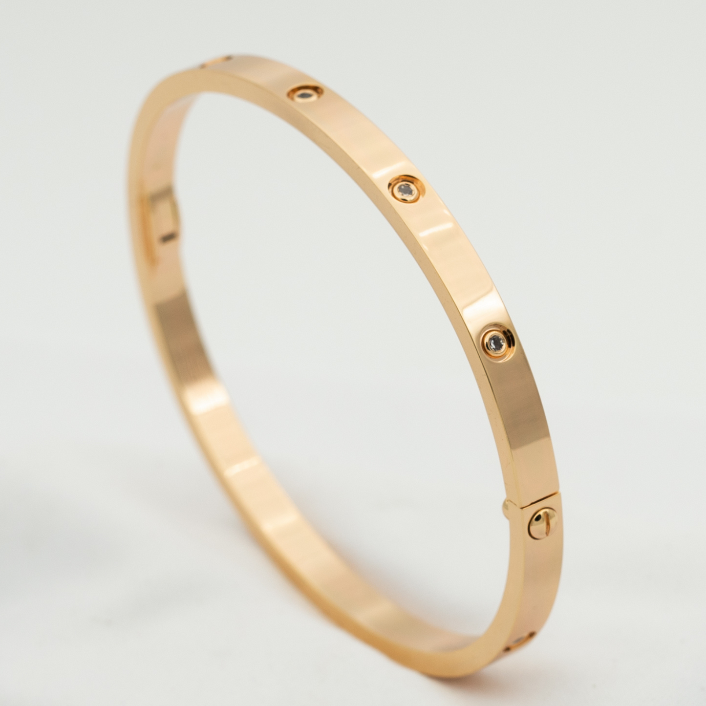 [Charm Aries Jewelry]LOVE BRACELET 3.65MM 10 DIAMONDS