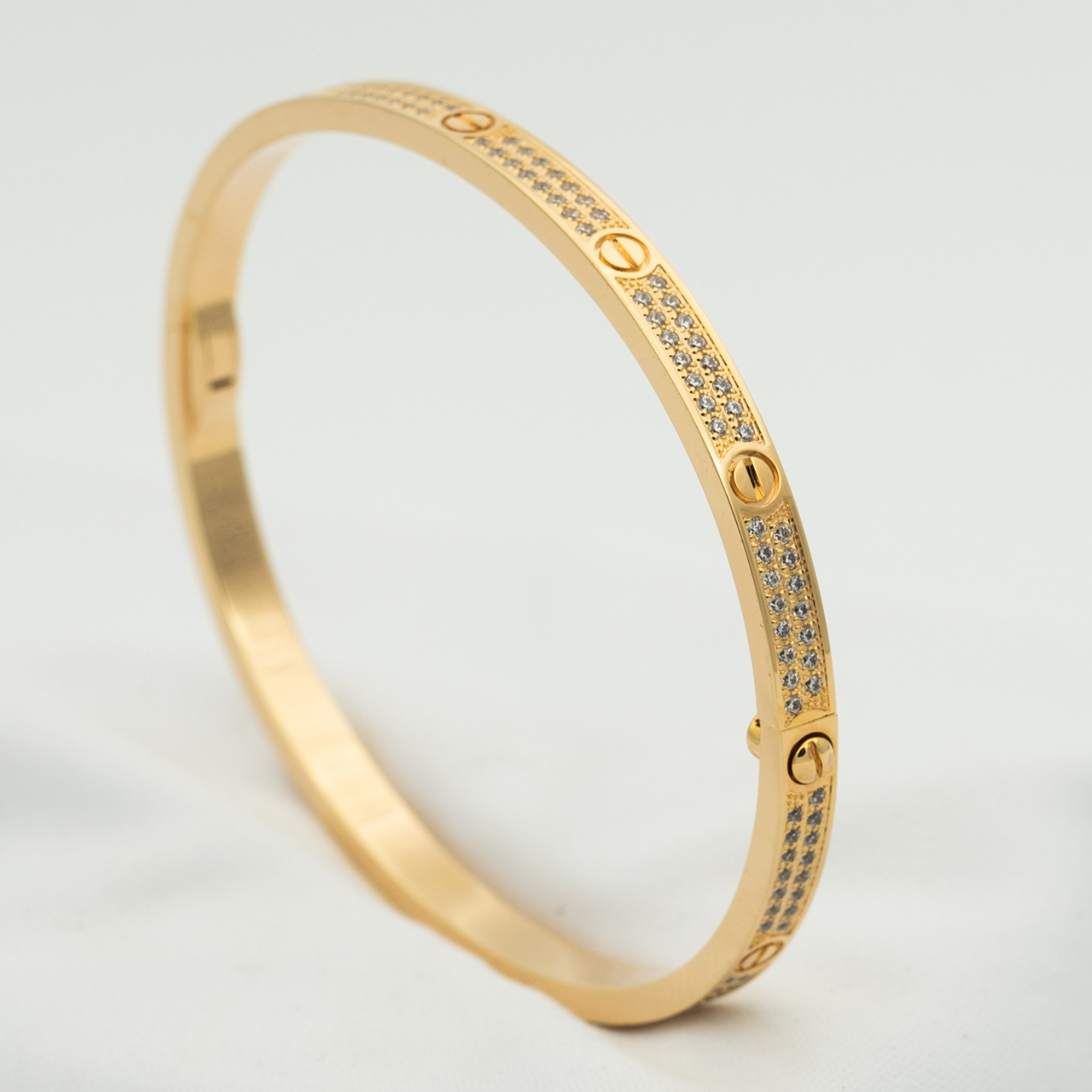 [Charm Aries Jewelry]LOVE BRACELET 3.65MM DIAMOND-PAVED