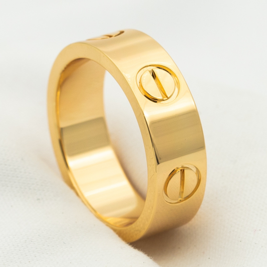 [Charm Aries Jewelry]LOVE RING 5.5MM NO DIAMOND