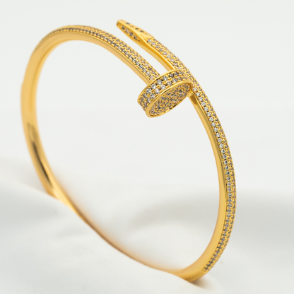 [Charm Aries Jewelry]JUSTE BRACELET 3.5MM ALL DIAMONDS
