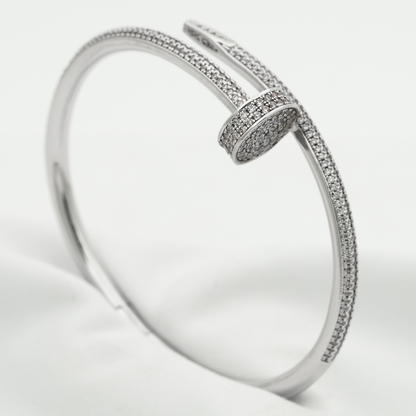 [Charm Aries Jewelry]JUSTE BRACELET 3.5MM ALL DIAMONDS
