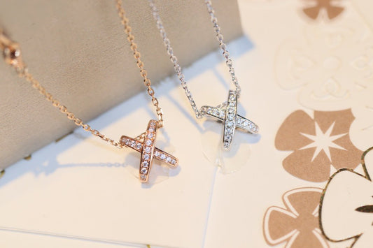 [Charm Aries Jewelry]JEUX DE DIAMOND NECKLACE