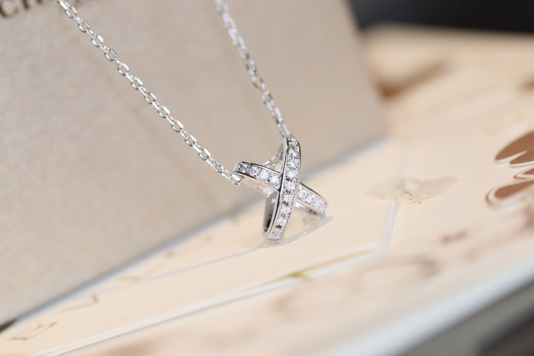 [Charm Aries Jewelry]JEUX DE DIAMOND NECKLACE