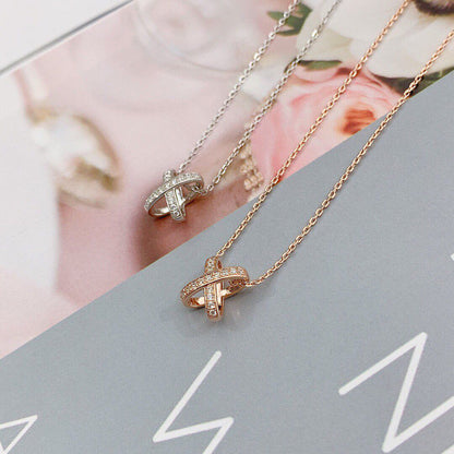 [Charm Aries Jewelry]JEUX DE DIAMOND NECKLACE