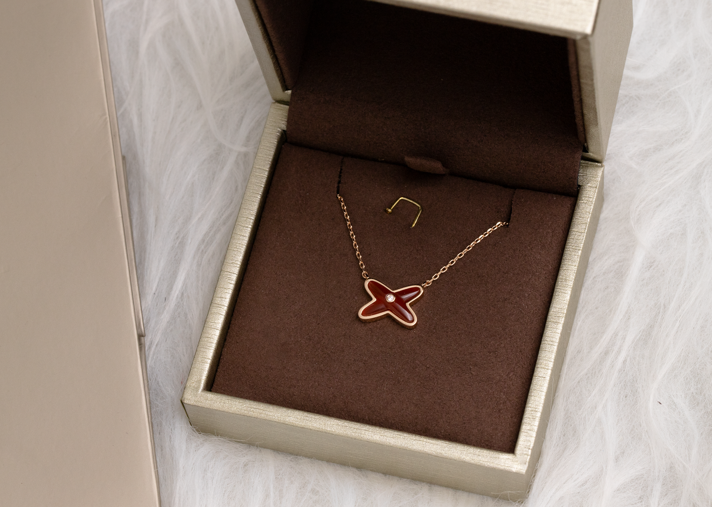 [Charm Aries Jewelry]JEUX DE NECKLACE 1 DIAMOND