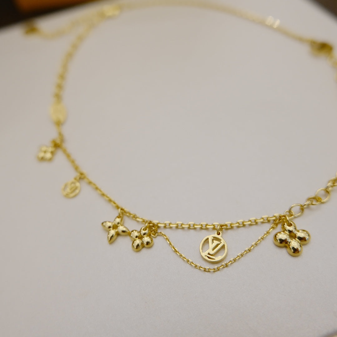 [Charm Aries Jewelry]BLOOMING SUPPLE NECKLACE BRASS