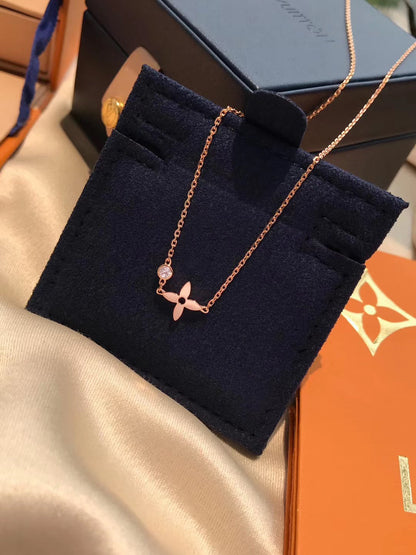 [Charm Aries Jewelry]BLOSSOM PENDANT PINK GOLD AND DIAMOND