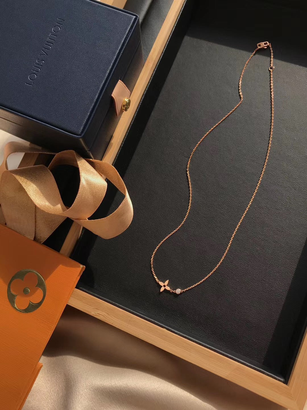 [Charm Aries Jewelry]BLOSSOM PENDANT PINK GOLD AND DIAMOND