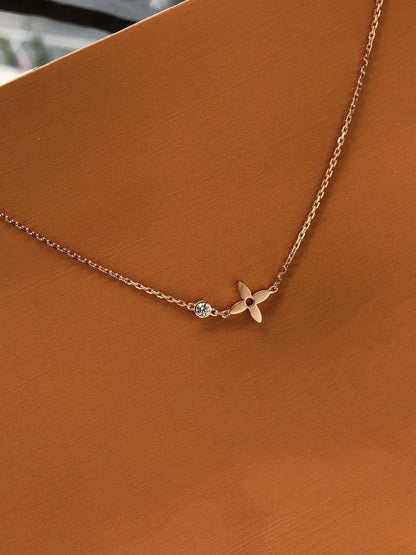[Charm Aries Jewelry]BLOSSOM PENDANT PINK GOLD AND DIAMOND