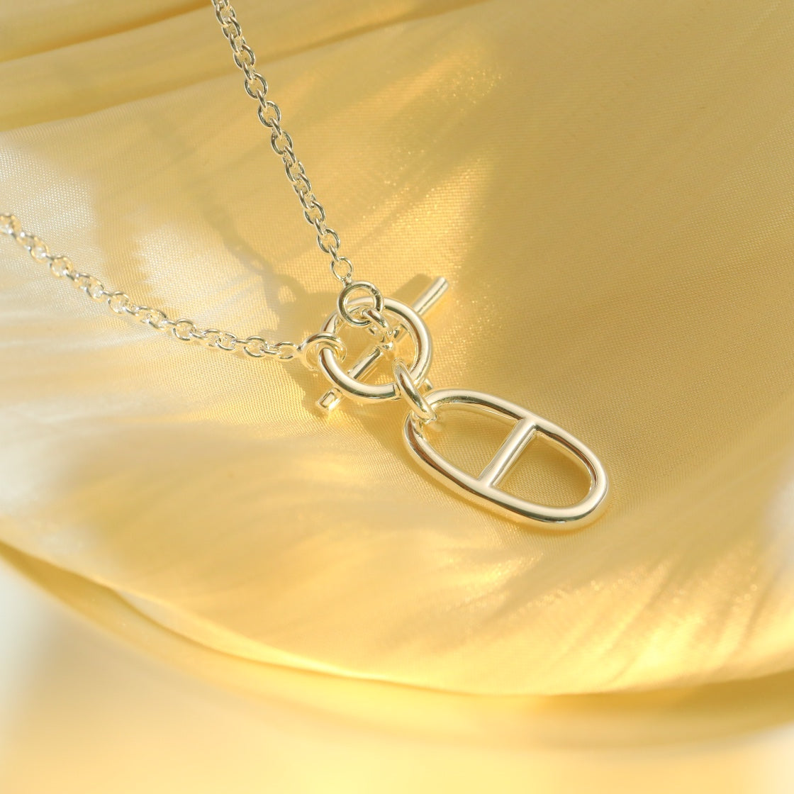 [Charm Aries Jewelry]HM CHAINE D'ANCRE PENDANT NECKLACE STERLING SILVER