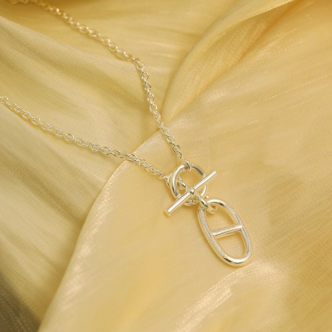 [Charm Aries Jewelry]HM CHAINE D'ANCRE PENDANT NECKLACE STERLING SILVER