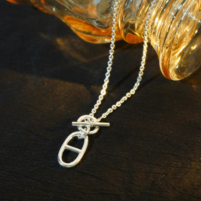 [Charm Aries Jewelry]HM CHAINE D'ANCRE PENDANT NECKLACE STERLING SILVER