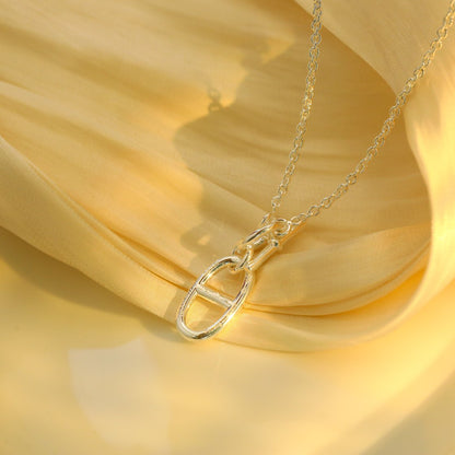 [Charm Aries Jewelry]HM CHAINE D'ANCRE PENDANT NECKLACE STERLING SILVER