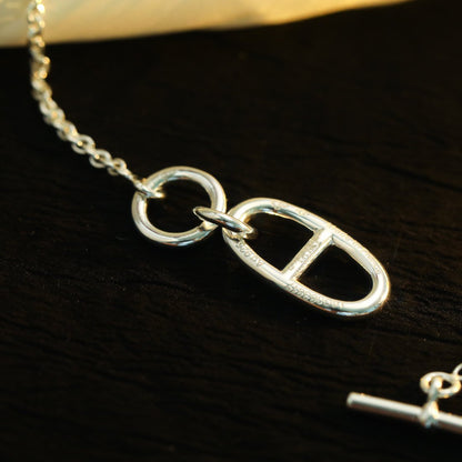 [Charm Aries Jewelry]HM CHAINE D'ANCRE PENDANT NECKLACE STERLING SILVER