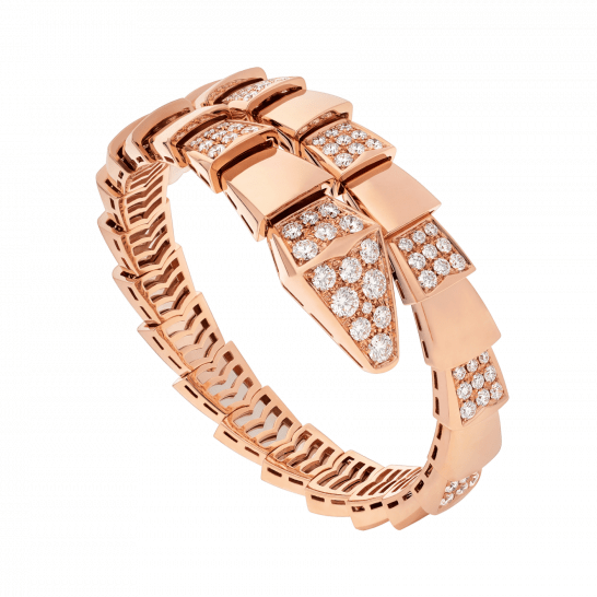 [Charm Aries Jewelry]SERPENTI BRACELET PINK GOLD DIAMOND