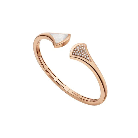 [Charm Aries Jewelry]DREAM BRACELET OPEN PINK GOLD MOP DIAMOND