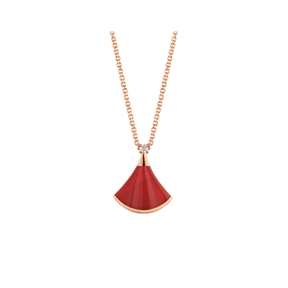 [Charm Aries Jewelry]DREAM NECKLACE CARNELIAN 1 DIAMOND