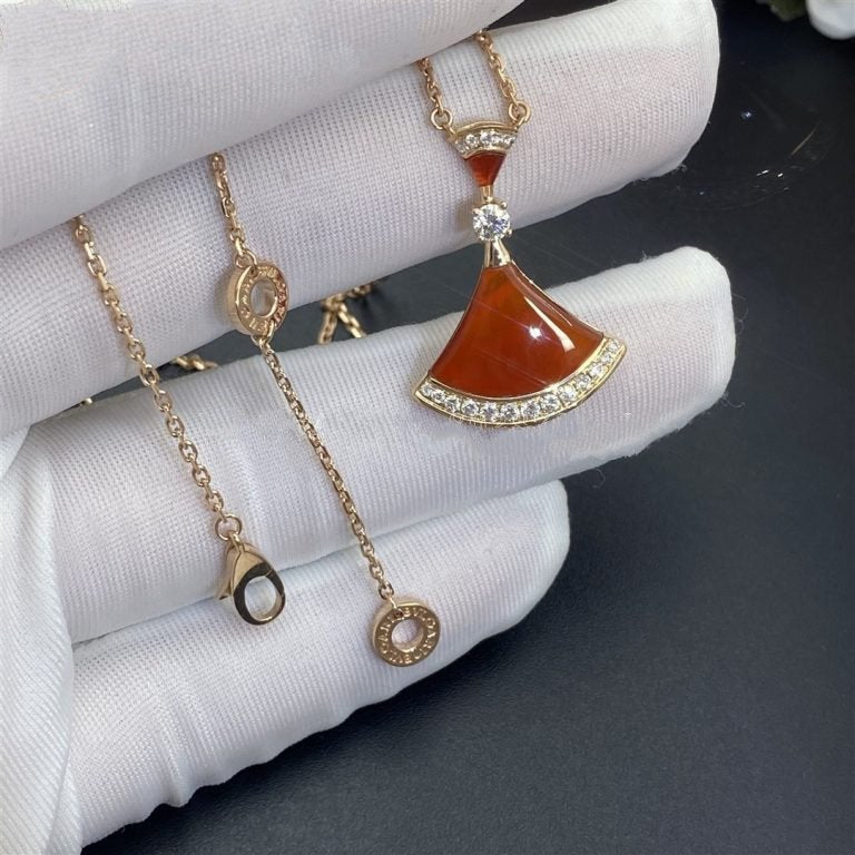 [Charm Aries Jewelry]DREAM NECKLACE CARNELIAN DIAMOND