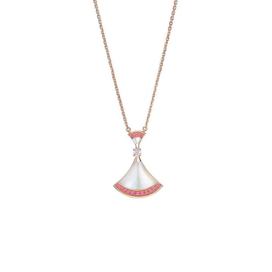 [Charm Aries Jewelry]DREAM NECKLACE MOP PINK DIAMOND