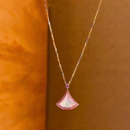 [Charm Aries Jewelry]DREAM NECKLACE MOP DIAMOND PINK