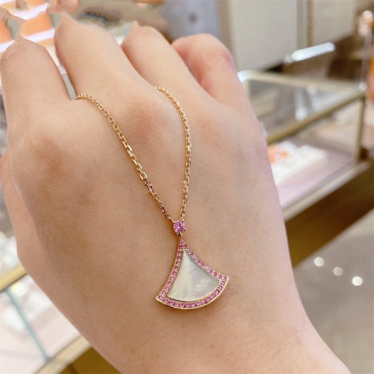[Charm Aries Jewelry]DREAM NECKLACE MOP DIAMOND PINK