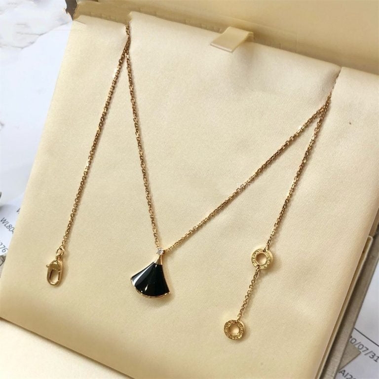 [Charm Aries Jewelry]DREAM NECKLACE ONYX 1 DIAMOND