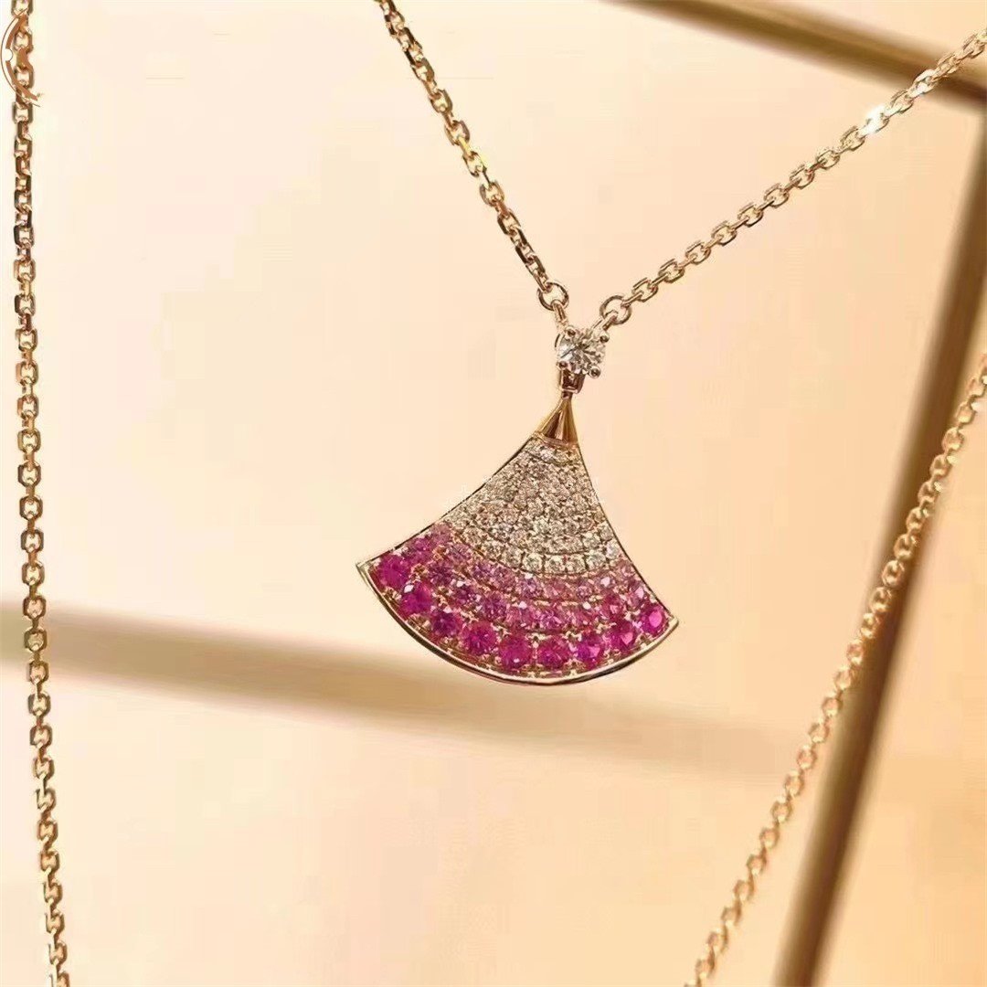 [Charm Aries Jewelry]DREAM NECKLACE PINK GOLD PINK DIAMOND