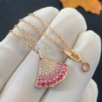 [Charm Aries Jewelry]DREAM NECKLACE PINK GOLD PINK DIAMOND