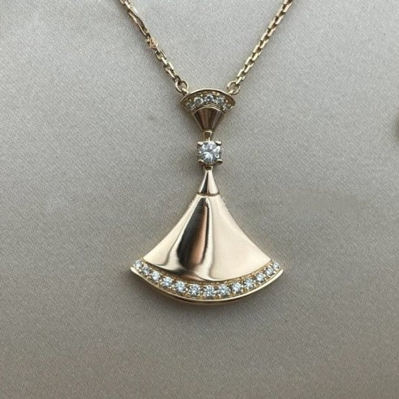 [Charm Aries Jewelry]DREAM NECKLACE PINK GOLD DIAMOND